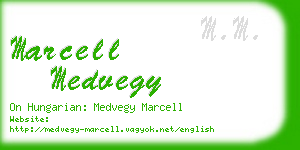 marcell medvegy business card